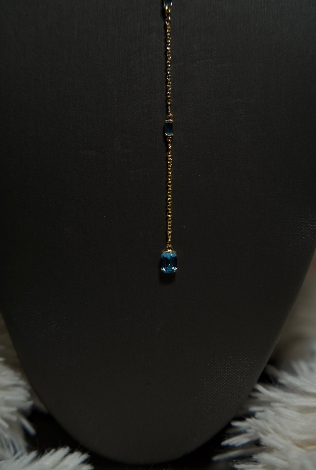 SD Blue Crystal Drop Necklace NEW ARRIVALS