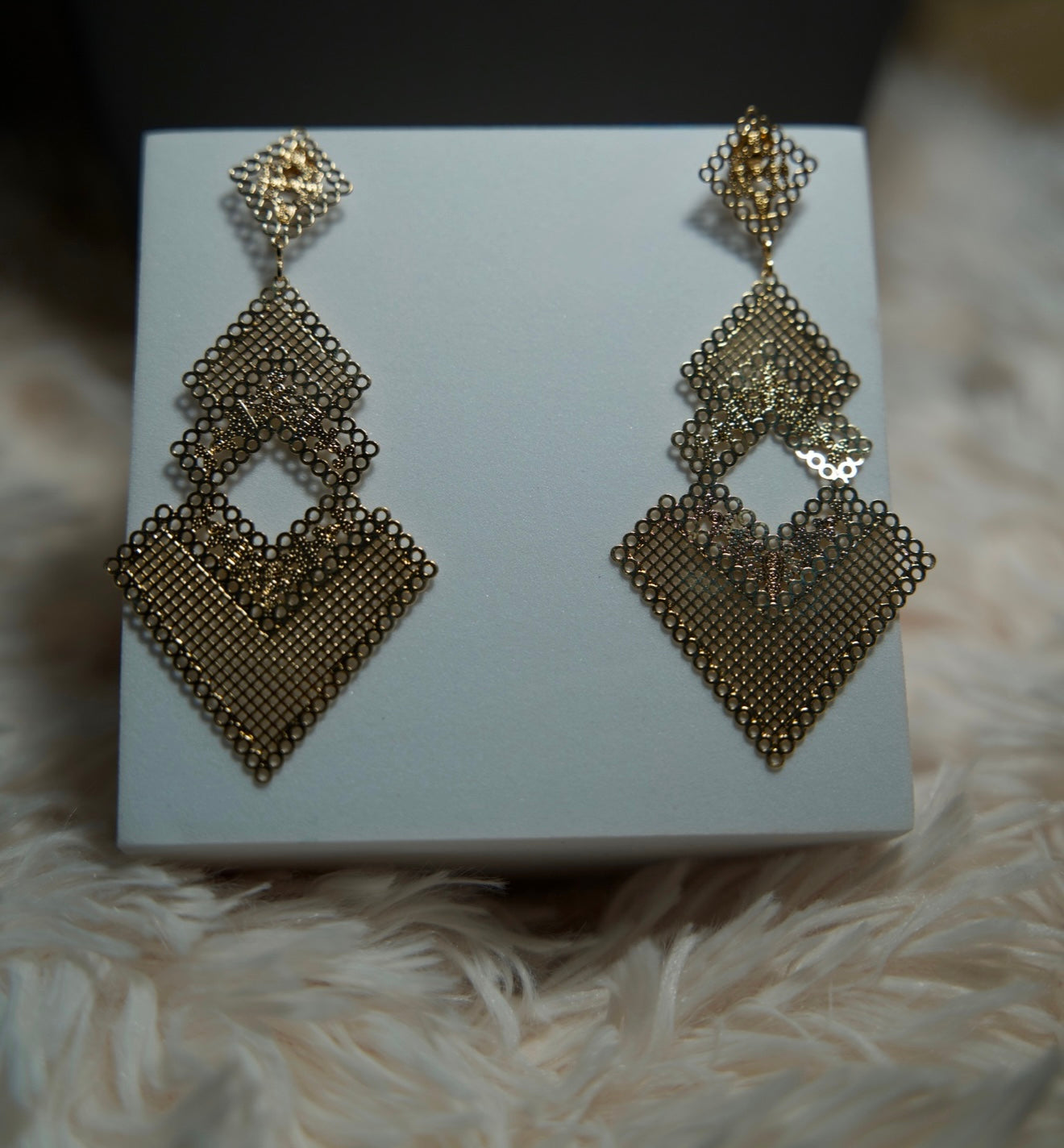 SD Diamond Shaped Drop Earring NEW ARRIVALS