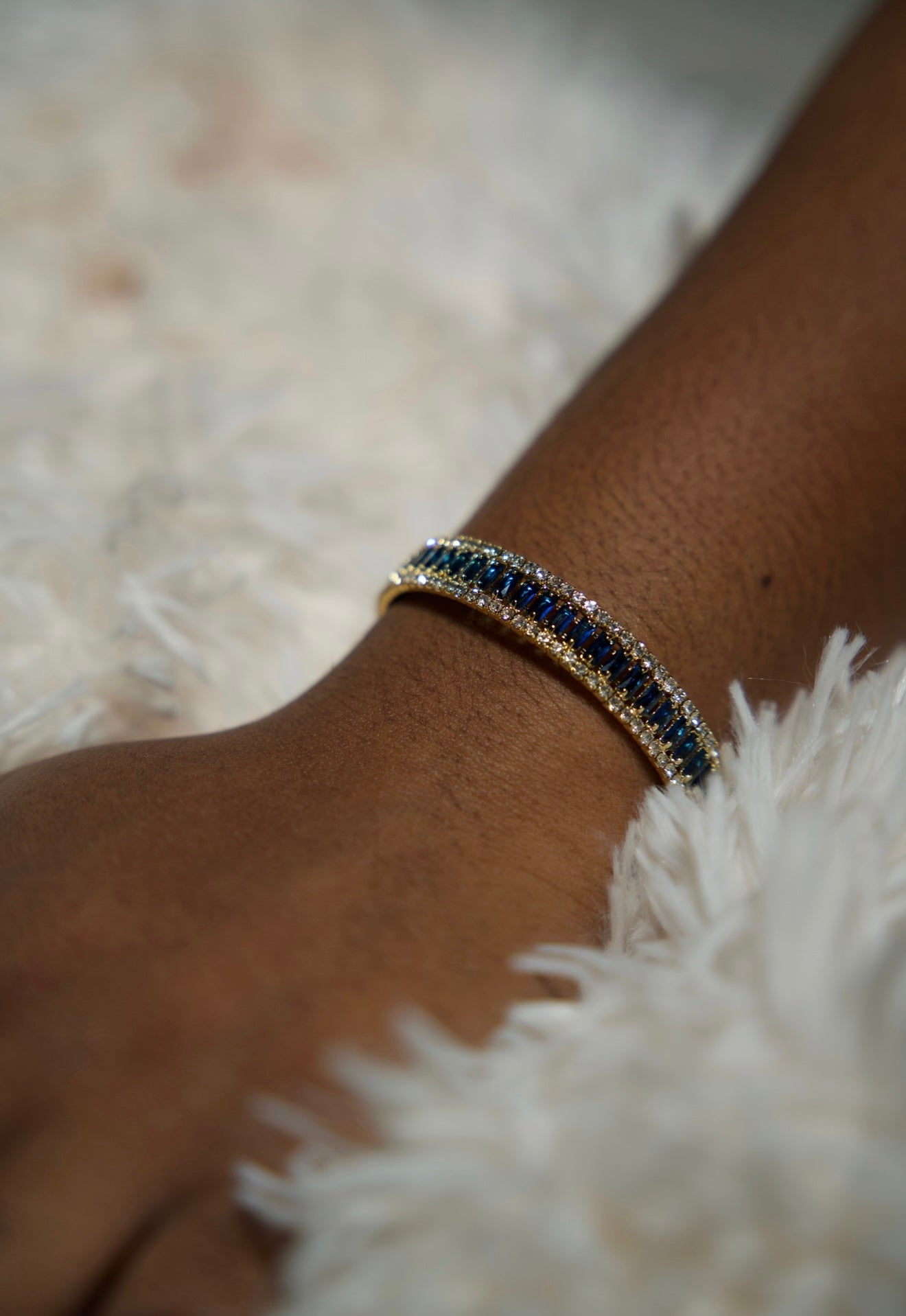 SD Emerald, Clear, and Blue Bracelet (Sold individually)