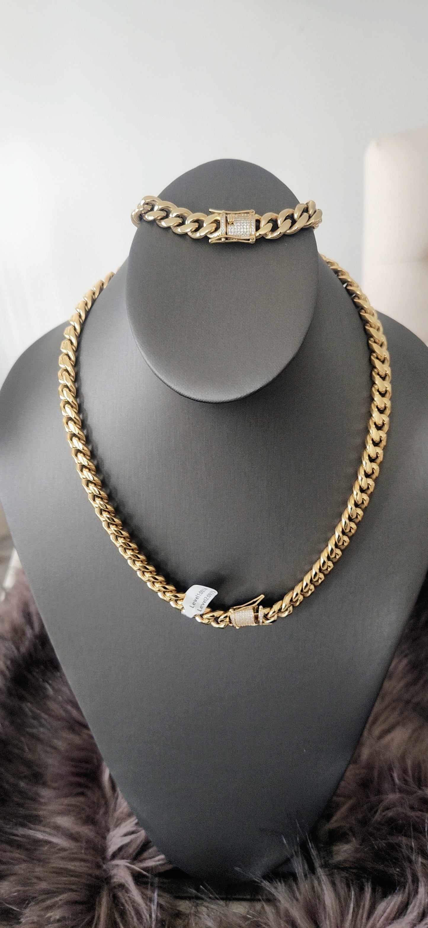 SD Cuban Link Necklace Set Men