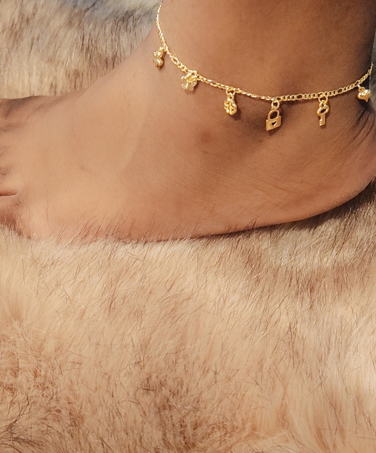 SD Key Heart & Star Anklet/Bracelet