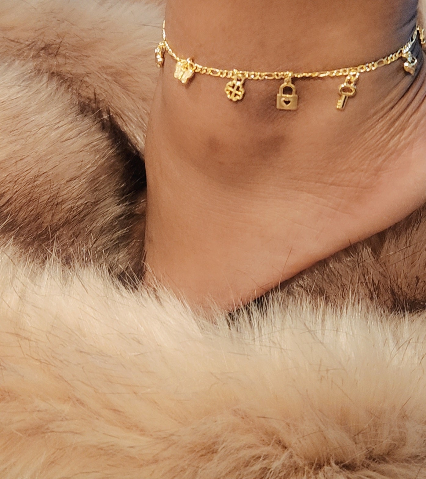 SD Key Heart & Star Anklet/Bracelet