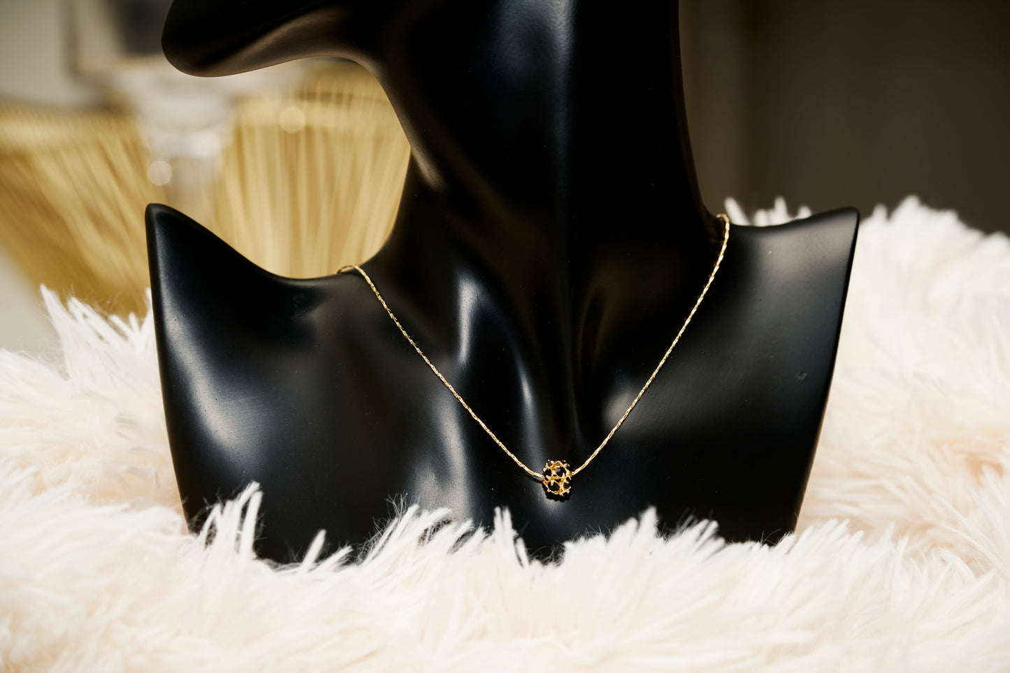 Jet Black Multi-Stones Necklace