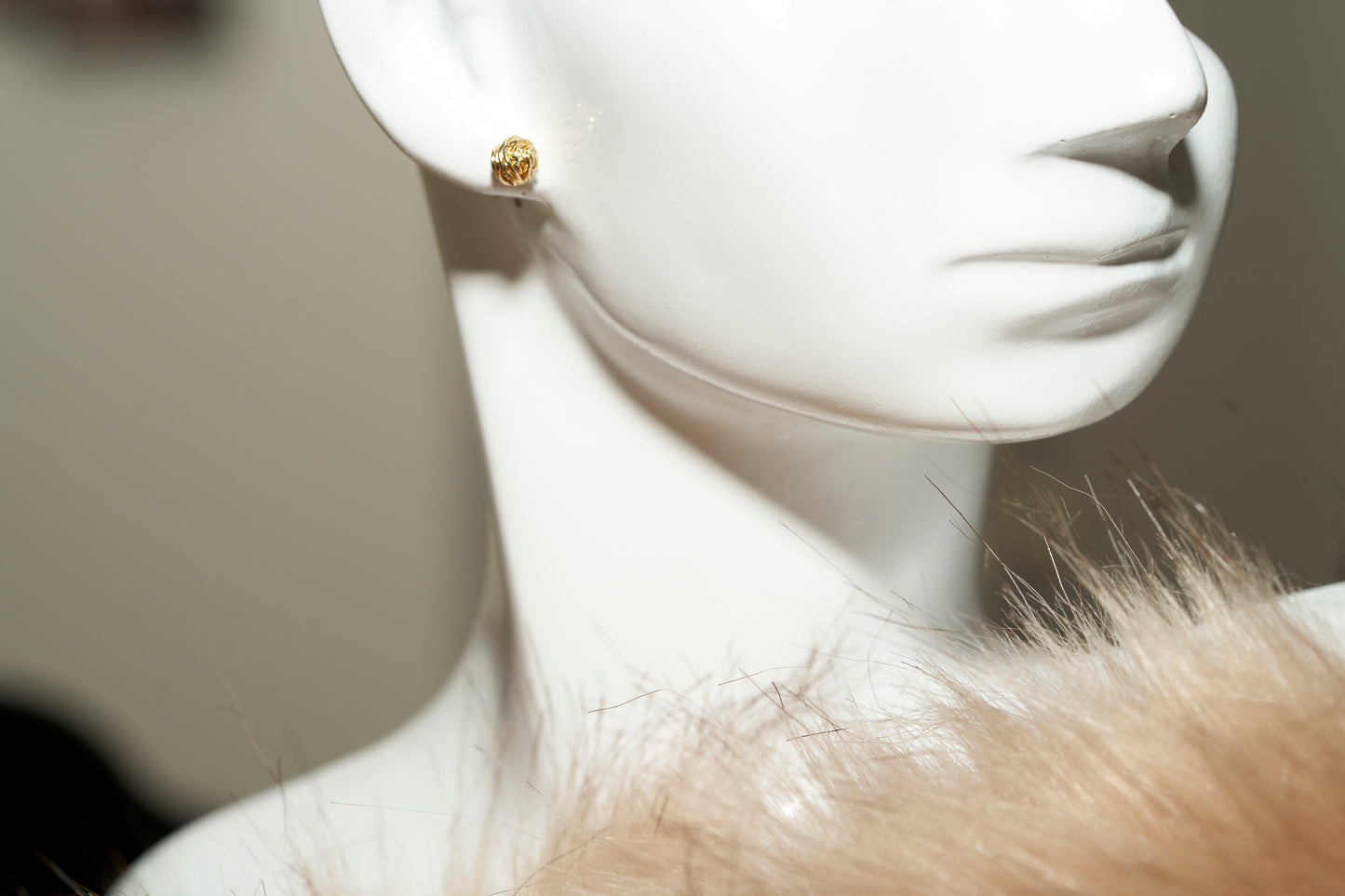 SD Gold Knot Nob Earrings (small)