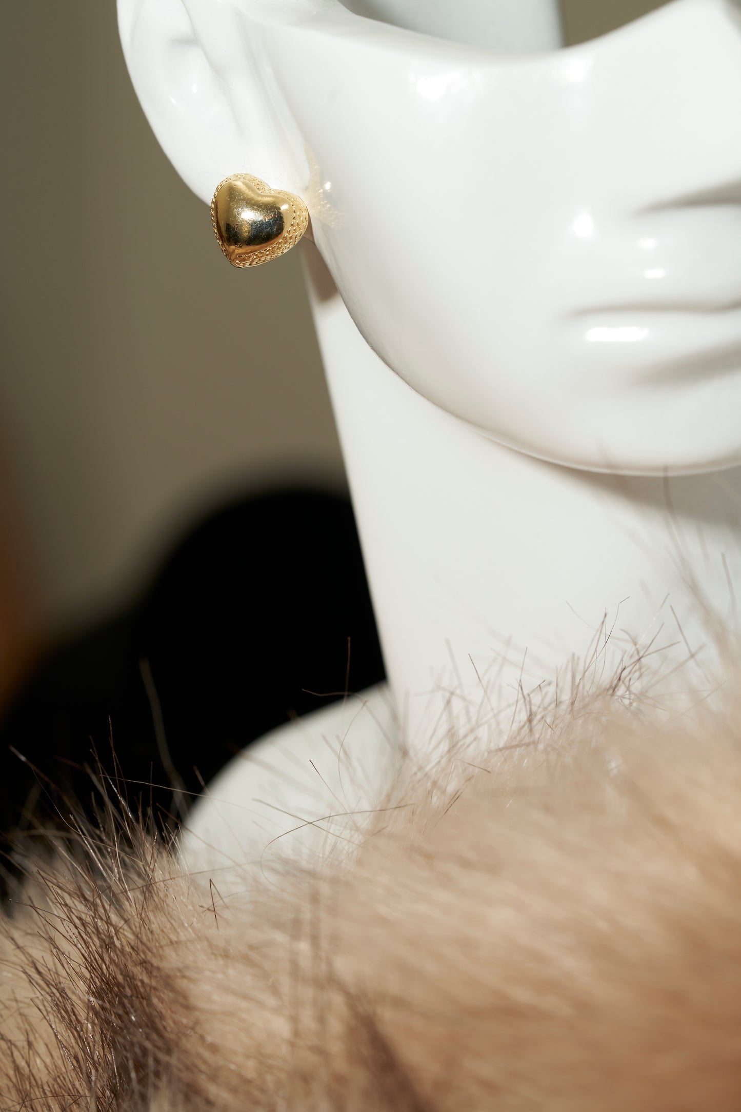 SD Heart Ridged Earrings