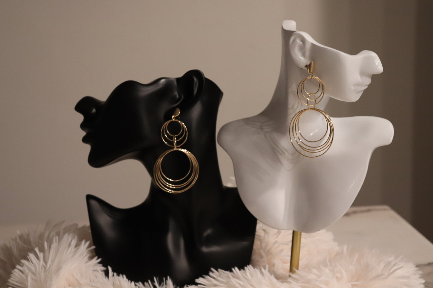 SD Circles Design Drop Earrings - NEW ARRIVALS