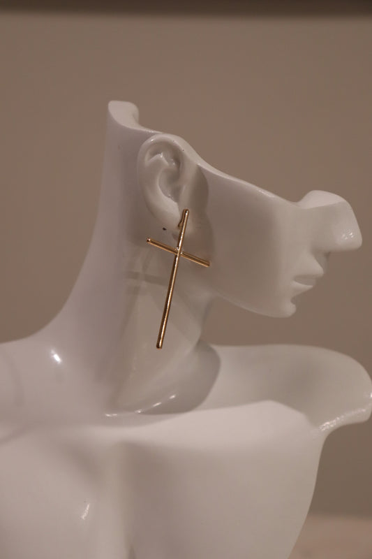 SD Large Cross Design Earrings - NEW ARRIVALS